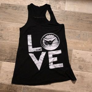 LOVE gym plate tank - small